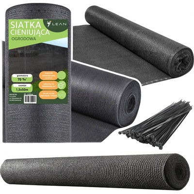 Lean Tieniaca maskovacia sieť 1,5 x 50m sivá