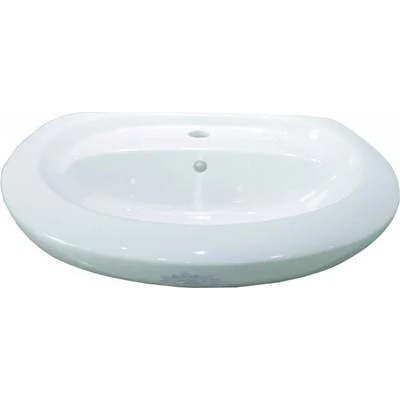 Inter Ceramic Мивка за баня ICC 5541, Inter Ceramic, стенен монтаж, порцелан, бял, 51x41см (5541/2955)