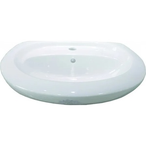Inter Ceramic Мивка за баня ICC 5541, Inter Ceramic, стенен монтаж, порцелан, бял, 51x41см (5541/2955)