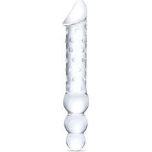 Glas Double Ended Glass Dildo With Anal Beads