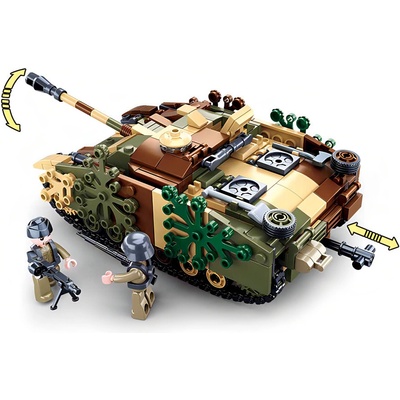 Sluban B0858 Maskovaný obrněný tank – Zboží Mobilmania