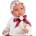 Asi Dolls Кукла Asi Dolls - Бебе Лея, с червена панделка и помпон (185660)