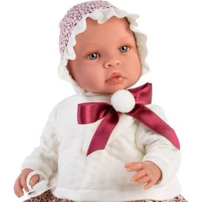 Asi Dolls Кукла Asi Dolls - Бебе Лея, с червена панделка и помпон (185660)