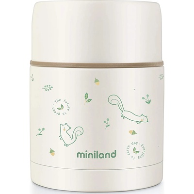 Miniland Термос за храна Miniland - Natur, Катеричка, 600 ml (89347)