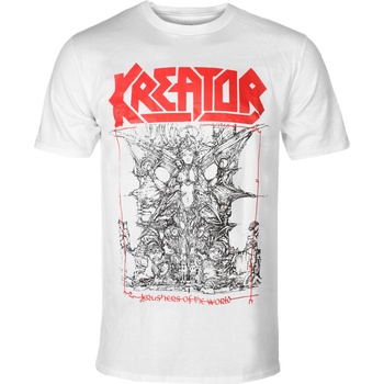 NNM мъжка тениска Kreator - Krushers of The World Tracklist - White - 51845000