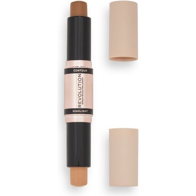 Makeup Revolution Fast Base oboustranná konturovací tyčinka Medium 2 x 4,3 g – Zboží Dáma