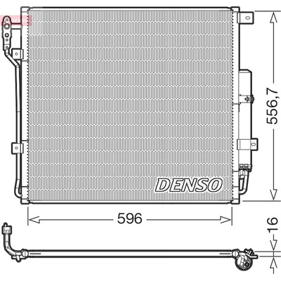 Kondenzátor klimatizace DENSO DCN14004