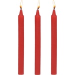 Master Series Fire Sticks Fetish Drip Candles Set of 3 Red