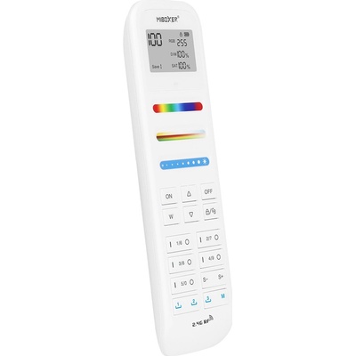 RF univerzální dálkový ovladač ML100 Mi-LIGHT pro RGB + CCT pásky - 100 zónový funkce memory
