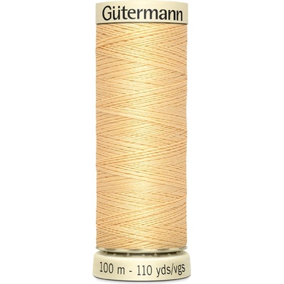3 Univerzální šicí nit Gütermann 100% PES, žlutá