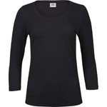 TEE JAYS tj460 / Дамска еластична тениска с 3/4 ръкав - черна xxl (18046000205)