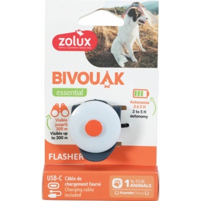 Zolux Obojek LED malý BIVOUAK USB
