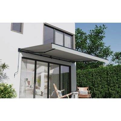 BestBerg BBSU-EL495LG Elektrická markýza 495 x 300 cm světle šedá