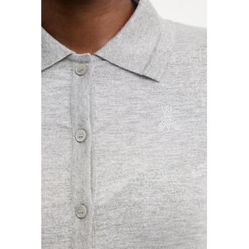 Patrizia Pepe Тениска Patrizia Pepe дамска в сиво от лека материя 8K0320 K128 (8K0320.K128)