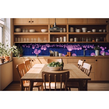 DIMEX ART s. r. o Фототапет за кухня - лилаво градинско осветление 420 x 60 см