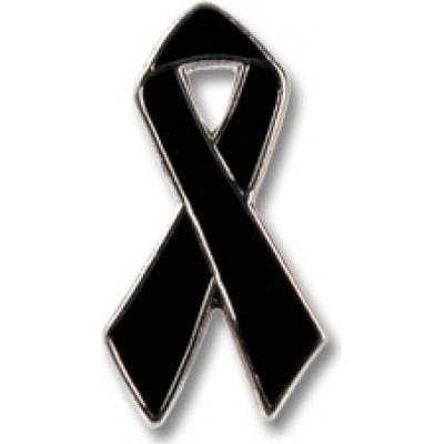Odznak (pins) 19mm Stuha - černá