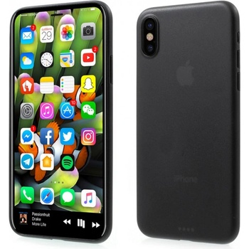Pouzdro AppleKing plastové ultratenké matné Apple iPhone XS / iPhone X - černé