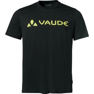 Vaude logo tričko čierne žlté