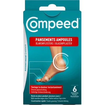 Compeed NÁPLASŤ na pľuzgiere na nohách malá 6 ks
