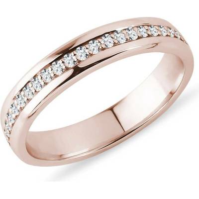 Klenota Pánský diamantový prsten eternity z růžového zlata k0824024