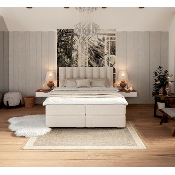 FDM Lincoln Boxspring krémová