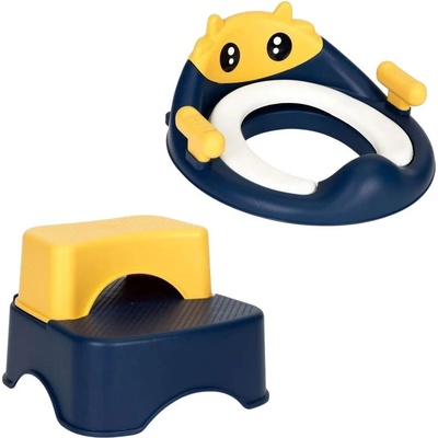 EcoToys HA-P17-18 toaletná sedačka so schodíkmi a plošinou modrá