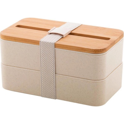 Graftan box na jedlo, hnedá prírodná