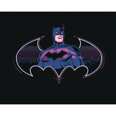 Zuty Batman v odstínech fialové 40 x 50 cm vypnuté plátno na rám 8596530134497
