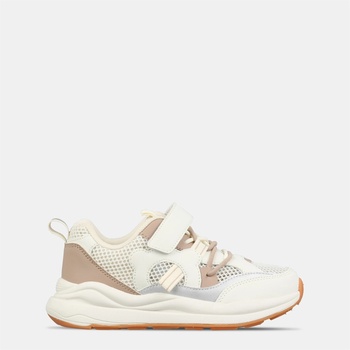 Fabric Маратонки Fabric Kids' Hook and Loop Trainers - Cream