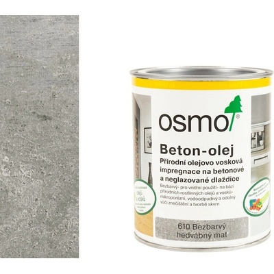 Osmo 610 - Olej Na Betón Bezfarebný - hodvábny lesk 0,75 l