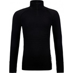 Ortovox Дамско мериносово термобельо Ortovox Women's 230 Competition Zip Neck Merino base layer - Black Raven (115-1531-0112)