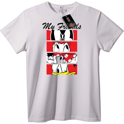 NOONEBRAND Тениска Minnie Mouse 'Моят Приятел' - 2XL, White
