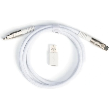 Keychron Кабел за клавиатура Keychron Double-Sleeved Geek - White (KEYCHRON-ACC-CAB-20)