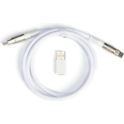 Keychron Кабел за клавиатура Keychron Double-Sleeved Geek - White (KEYCHRON-ACC-CAB-20)