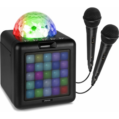 Fenton KAR15B Karaoke reproduktor s 2 mikrofónmi čierna farba
