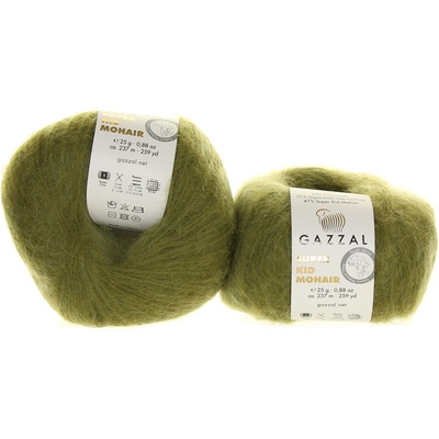 Gazzal Super Kid Mohair 64402 olivová