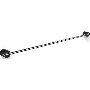 DECOR WALTHER Закачалка на релса за кърпи Stone 80 см черен хром (0975364)