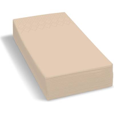 PAP FSC Mix Obrúsok 1/8 skladanie HF 2V prírodný hnedý 33 x 33 cm 250 ks