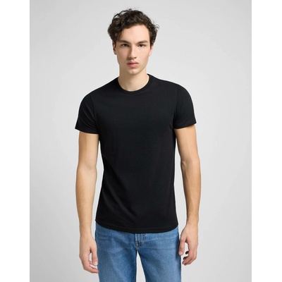Lee pánské tričko L680CM01 TWIN PACK CREW BLACK