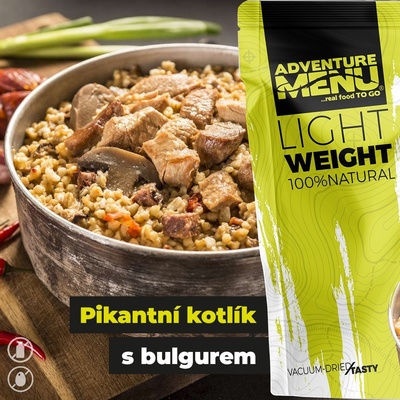 Adventure Menu Lightweight Pikantní kotlík s bulgurem 400 g – Zboží Dáma