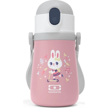 Monbento dětská termoláhev Stram pink Bunny 0,36 l