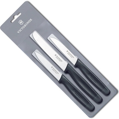 Victorinox Set kuchyňských nožů černá 3 ks