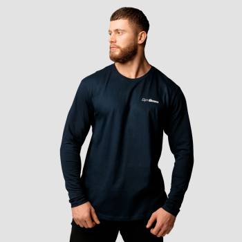 GymBeam Мъжка тениска Basic Long Sleeve Navy XXXL