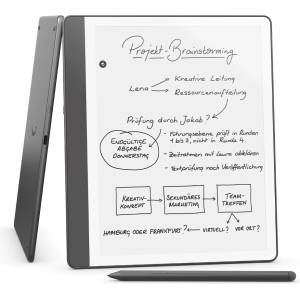 Amazon Kindle Scribe (64 GB) - Innovative display with even bezels | Just write in books and documents | With notebook summary | With premium stylus | - Anthracite - C4A6T4 - boombuy Четец за Е-книги