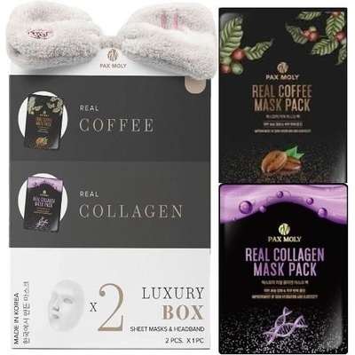 PAX MOLY Sheet Masks & Headband Luxury Box