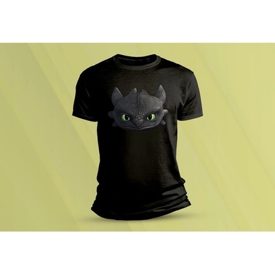 Sandratex dětské bavlněné tričko Bezzubka černá