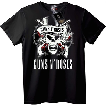 NOONEBRAND Guns N' Roses Skull T-Shirt - 7XL, Black