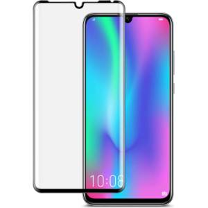  Извит 3D удароустойчив стъклен протектор покриващ целия екран марка IMAK за Huawei P30 Pro - цвят черен