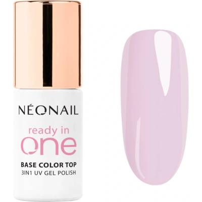 NEONAIL Ready In One 3in1 UV Gel Polish гел лак за нокти с диамантен прах цвят 09 One Pastel Lilac 7.2ml