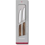 Victorinox - Комплект стейк ножове SWISS MODERN 12 см, 2 бр. , орех (GG927)